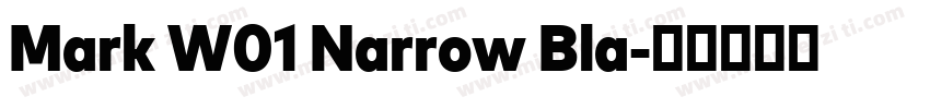 Mark W01 Narrow Bla字体转换